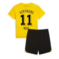 Camisa de Futebol Borussia Dortmund Marco Reus #11 Equipamento Principal Infantil 2023-24 Manga Curta (+ Calças curtas)